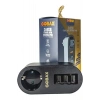 Gobax Termal Akım Korumalı Akıllı Priz 3xusb Li, Çocuk Korumalı, Led Işıklı, Yüksek Isıya Dayanıklı