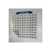 Matematik Öğreten Yüzlük Tablo Duvarda İz Bırakmaz Akıllı Kağıt Yapışkansız Statik 60x60 cm (5324)