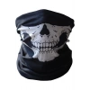 Siyah Renk Dikişsiz Çok Fonksiyonlu Çene Kafatası Yüz Maskesi Baf Buff Bandana Boyunluk Bileklik (53