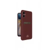 Samsung Galaxy A05 Kelvin Kartvizitli Silikon - Bordo