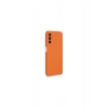 Samsung Galaxy A14 4g Kılıf Nano İçi Kadife Silikon - Turuncu