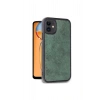 İphone 11 Kılıf Aras Deri Kapak - Koyu Yeşil