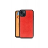 İphone 15 Kılıf Aras Deri Kapak - Kırmızı