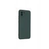 Samsung Galaxy A03 Kılıf Nano İçi Kadife Silikon - Koyu Yeşil