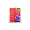 Samsung Galaxy A03s Kılıf Optimum Silikon - Kırmızı
