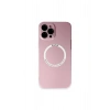 İphone 12 Pro Kılıf Jack Magneticsafe Lens Silikon - Rose Gold