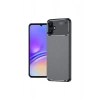 Samsung Galaxy A06 Kılıf Auto Focus Karbon Kapak - Siyah