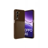Oppo A5 4g Auto Focus Karbon Kapak - Kahverengi