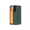 Samsung Galaxy S24 Fe Kılıf Aras Deri Kapak - Koyu Yeşil