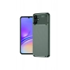 Samsung Galaxy A06 Kılıf Auto Focus Karbon Kapak - Koyu Yeşil