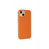 İphone 14 Plus Kılıf Nano İçi Kadife Silikon - Turuncu