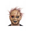 Çaki Korku Bebek Maskesi – Saçlı Plastik Yüz Maskesi