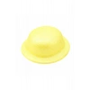 Sarı Simli Melon Şapka | İnce Plastik Glitter Yetişkin Parti Şapkası