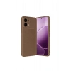 Oppo A6 Pro 4g Auto Focus Karbon Kapak - Kahverengi