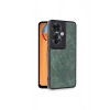 Oppo Reno 11f Kılıf Aras Deri Kapak - Koyu Yeşil