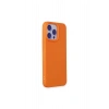 İphone 15 Pro Max Kılıf Nano İçi Kadife Silikon - Turuncu