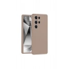 Samsung Galaxy S25 Ultra Kılıf Nano İçi Kadife Silikon - Pudra