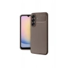 Samsung Galaxy A17 5g Auto Focus Karbon Kapak - Kahverengi