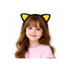 Peluş Kedi Kulak Taç Sarı Siyah – Çocuk Parti Kostüm Tacı