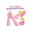 80’ler 90’lar Retro Neon Pembe File Parmaksız Eldiven 26 Cm