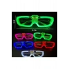 Led Işıklı Glow Pilli Parti Gözlüğü - Glow Efektli 6 Adet 5 Renk