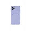 İphone 11 Pro Max Kılıf Kelvin Kartvizitli Silikon - Lila