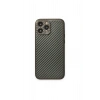 İphone 13 Pro Max Kılıf Coco Karbon Silikon - Füme