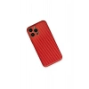 İphone 13 Pro Max Kılıf Coco Karbon Silikon - Kırmızı