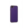 İphone 7 Kılıf Coco Deri Silikon Kapak - Mor
