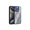Joko İphone 14 Pro Max Remim Lensli Magsafe Standlı Kapak - Lacivert