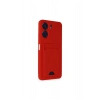 Redmi 13c Kılıf Kelvin Kartvizitli Silikon - Kırmızı