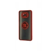 Pocophone X3 Kılıf Montreal Yüzüklü Silikon Kapak - Kırmızı