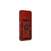 Redmi Note 10 Kılıf Pars Lens Yüzüklü Silikon - Kırmızı