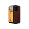 Redmi 13c Kılıf Aras Deri Kapak - Bordo