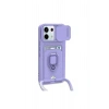 Redmi Note 13 Pro 5g Kılıf Zuma Kartvizitli Yüzüklü Silikon - Lila