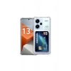 Redmi Note 13 Pro Plus Kılıf Kart Şeffaf Silikon - Şeffaf
