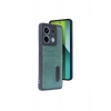 Redmi Note 13 Pro 5g Kılıf Sara Kartvizitli Deri Kılıf - Koyu Yeşil