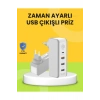 Hızlı Şarj Destekli Zaman Ayarlı USB Şarj Adaptörü