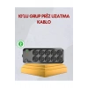 10 Prizli Uzatma Kablosu Termal Koruma USB Type-C Hızlı Şarj 2500W