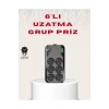 6’lı Grup Priz Termal Korumalı USB Type-C Çoklu Priz 2 Metre Kablo