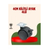 4 cm Kilitli Döner Ayak 4 Adet Sehpa ve Mobilya Ayağı