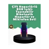 Yüksek Ses Güçlü Kablosuz Hoparlör Karaoke Mikrofonlu