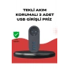 Isıya Dayanıklı 3 USB Portlu Güvenlikli Priz – Akıllı Enerji Yönetimi