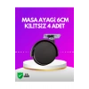 Masa ve Koltuk İçin Kilitsiz Tekerlek Seti 6 cm