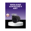 Çok Amaçlı Kilitsiz Masa Ayağı Tekerleği 6 cm