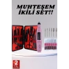 Elektrikli Manikür Pedikür Seti İkili Set 17 Parça Tırnak Bakımı Nasır Temizleme Tırnak Şekillendirm