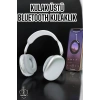 P9 Plus Kablosuz Kulak Üstü Bluetooth Kulaklık Beyaz Mikrofonlu Kulaküstü Kablosuz Kulaklık