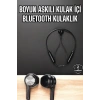 Kablolu Boyun Askılı Dijital Göstergeli Bluetooth Kulaklığı 60 Saat
