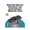 Mekanik Oyuncu Seti – LED Işıklandırma ve Ergonomik Mouse