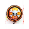 Halloween İskelet Kuru Kafa Folyo Balon 18 inç (5324)